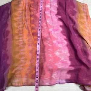 Zara Pink Orange Tie Dye Sequin Halter Maxi Dress Bohemian Festival Size M thumbnail 9