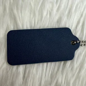 2" COACH Blue Fob Bag Charm Hang tag Hangtag thumbnail 2