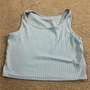 Crop top blue 2xl ab59 T-shirt top thumbnail 1