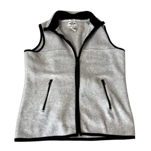 Carolyn Taylor VTG Gray Fleece Vest Women's Size Small Full Zip Up thumbnail 1