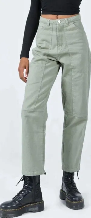 NWT Princess Polly Dropouts Cargo Pants Loose Fit Utility Carpenter size 6 NEW thumbnail 1