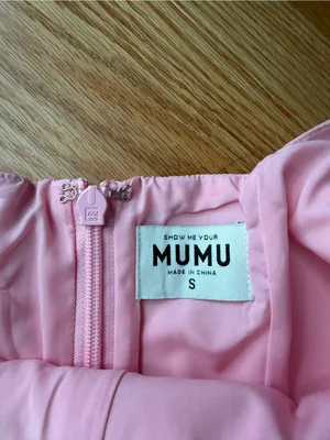 Show Me Your Mumu Pink Faux Leather Square Neck Mini Dress S thumbnail 4