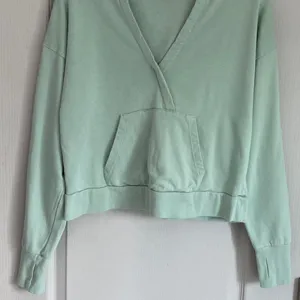 Sweaty Betty Restful After Class Hoodie Sage Green V-Neck Thumbhole Sweatshirt S thumbnail 11