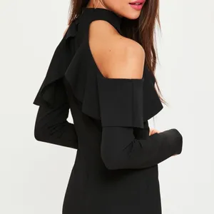 Missguided Cold Shoulder Ruffled Midi Dress thumbnail 2