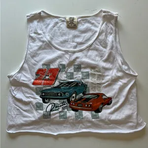 Comfort Colors Sorority Chi Omega White Graphic Tank Top Size Small thumbnail 4