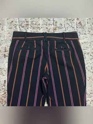Anthropologie The Essential Slim Striped Pants size 6 thumbnail 3