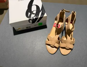 Nine West Tan Knotted‎ Open-Toe Heeled Sandals thumbnail 1