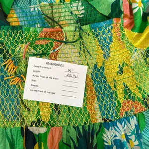 NEW!! FARM RIO Vintage Toucans Smocked‎ Peplum Top Blouse Tropical Small thumbnail 15