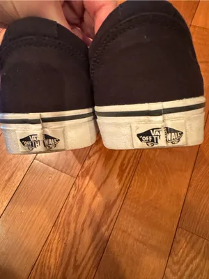 Vans Old Skool Black & White Sneakers Women’s Size 9.5 EUC thumbnail 5
