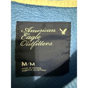 American Eagle San Fran Wanderers Blue‎ Graphic Raglan Sweatshirt Y2K Medium thumbnail 2