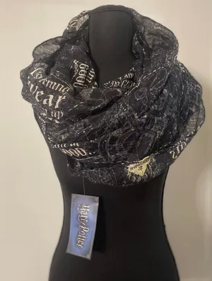 NWT Harry Potter Marauders Map 'I Solemnly Swear' Infinity Scarf Azkaban Book 3‎ thumbnail 1