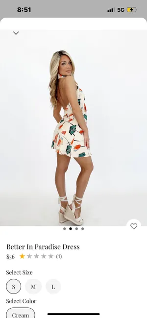 Lane 201 Better In Paradise Dress thumbnail 2