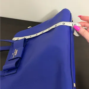 Kate Spade Maise Bow Satchel Bag in Bright Lapis Includes Strap thumbnail 13