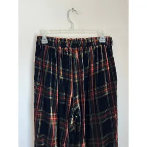 J.Crew Tartan Plaid Velvet Ankle‎ Pants Holiday Career Size 4 thumbnail 10