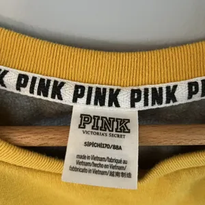 Victoria's Secret Pink Black Yellow Sparkly ‎ Striped Pullover Sweatshirt (S) thumbnail 5