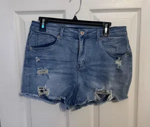 Amazon Distressed Jean Shorts thumbnail 3