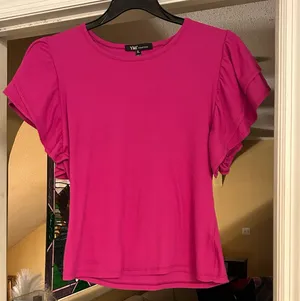 YMI Bright Pink Fitted Top thumbnail 1