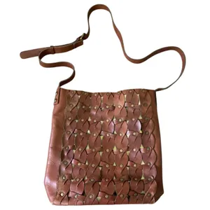 Patricia Nash Raiano Twisted Braid Crossbody Brown Leather Boho Artisan Festival thumbnail 1