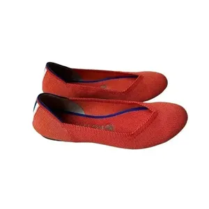 Rothy's Persimmon Marina Stripe Retired Women’s Round Toe Flats SZ 7.5 thumbnail 3