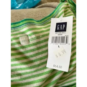 GAP Bundle Lace Cami 38C Pink + Striped Tank L NWT Y2K thumbnail 5