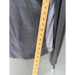 Grey Colorblock Waffle Knit‎ Henley Long Sleeve Snap Button Top Bella Swan Small thumbnail 6