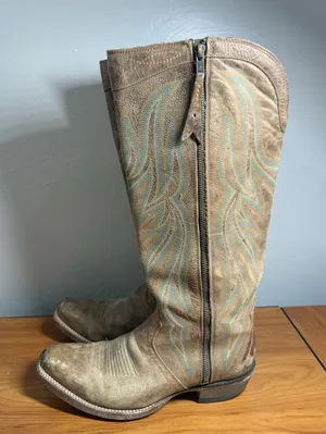 Ariat Lucinda Cowgirl Boots Size 8.5B 10016308 High Top Leather Western Rodeo thumbnail 1