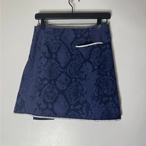 Golfini Dark & Stormy Blue‎ Gold Skirt Size 2 thumbnail 2