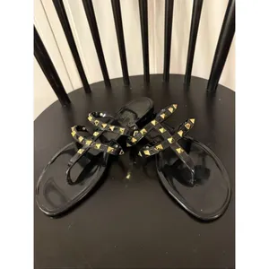 Nicole Miller black jelly studded sandals size 6 thumbnail 6