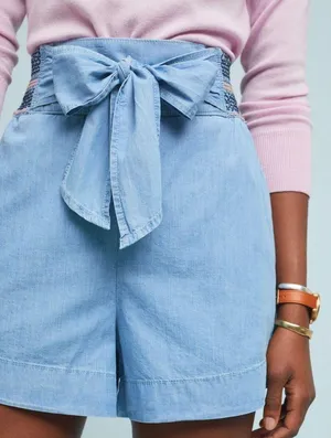 Anthropologie aloha tie front shorts thumbnail 2