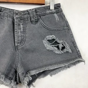 Sincerely Jules Denim Shorts Womens XSmall Distressed Grunge Street‎ Festival thumbnail 3