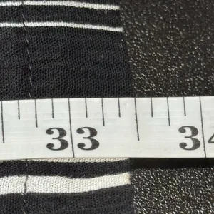 Goldie Women’s Medium Black White Striped Wide Leg Pull-On Pants 33” Inseam thumbnail 10