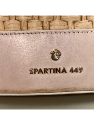 Spartina 449 Woven Straw Bucket Crossbody Bag Bamboo Tassels Cream thumbnail 4