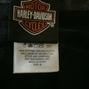 Harley Davidson Woman's Medium Gray V-Neck T-Shirt Back Cutout Wings thumbnail 6