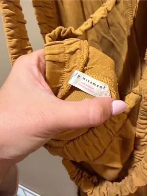 Free People Movement Heart Center Mustard Yellow Sleeveless Romper thumbnail 5