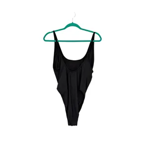 SKIMS Signature Swim Scoop Neck One Piece Swimsuit Onyx Black Size XL NWT thumbnail 6