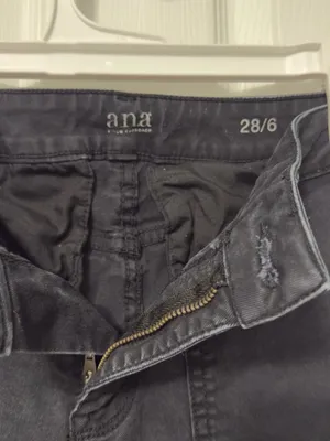 a.n.a Black Skinny Cargo Jeans with Zipper Pockets thumbnail 2
