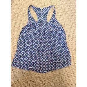 Joie 100% Silk Blue Animal Print‎ Racerback Tank Top Medium Layering Boho thumbnail 8