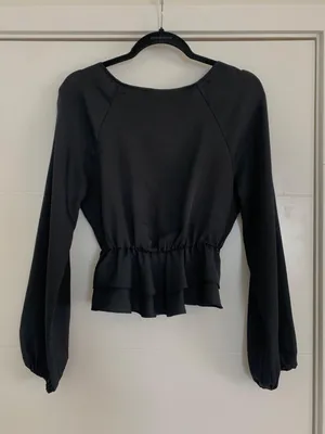 Express Black Long Sleeve Blouse thumbnail 6