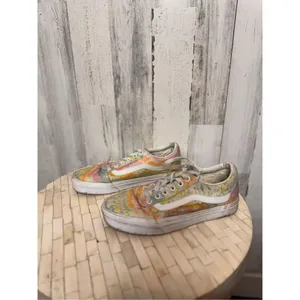 Vans Old Skool Tie Dye Sneakers Women’s Size 7 Multicolor Low Top Skate Shoes thumbnail 4