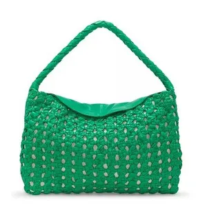 Vince Camuto Green Leather Shoulder Bag thumbnail 1