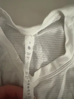 White Lululemon Top thumbnail 2