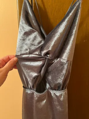 Lucy in the Sky Seychelles Front Twist Velvet Maxi Dress in Teal thumbnail 7