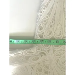 Hollow Lace Top Sz L White Guipure Romantic Sleeves Coquette Feminine Victorian thumbnail 8