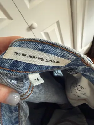 Aritzia Denim Forum The BF High Rise Loose 28" Light wash Size 25 thumbnail 3