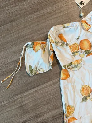 NWT For Love & Lemons Lemonade Mini Dress, Size XS thumbnail 4