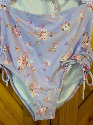 Decree Womens Textured Floral Monokini One Piece Swimsuit Juniors Size XS nwt (0 thumbnail 5