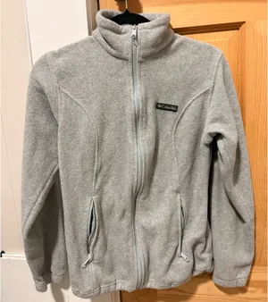 Grey Columbia Zip-Up Fleece Jacket thumbnail 1