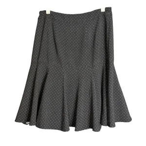 Talbots Womens Size 4 Black Polka Dot Skirt Knee Length Professional Casual thumbnail 3