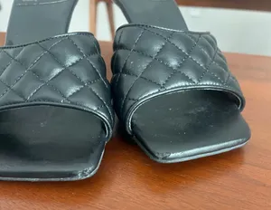 Jeffrey Campbell Mr. Big quilted slip on leather mule heels 10 thumbnail 6