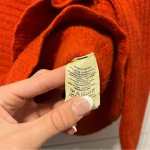 Anthropologie Knitted & Knotted Red Wool Blend Sweater thumbnail 7